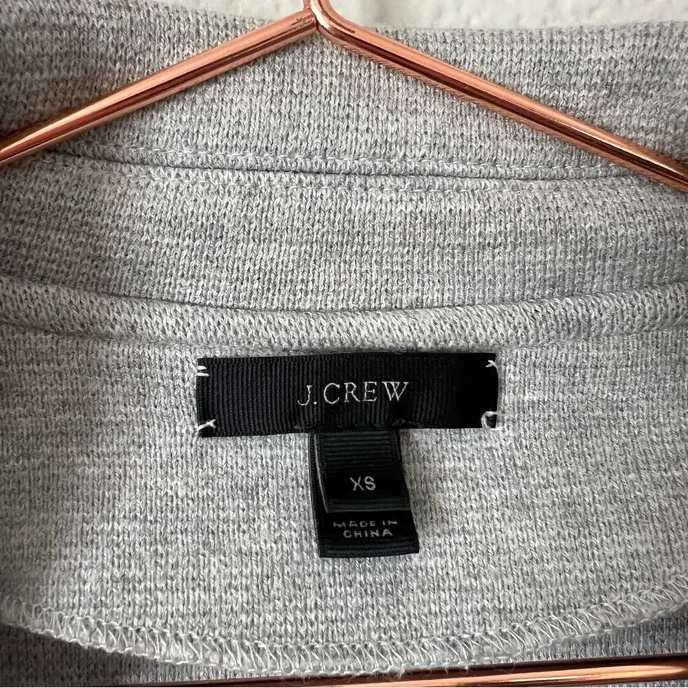 J Crew Sophie open-front sweater blazer light gray J0244